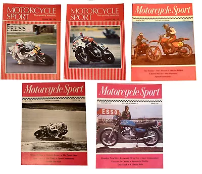 5 X Motorcycle Sport Magazines 1974-1978-1978-1981-1986 • $12.94