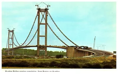 £3 • Buy Postcard Humber Bridge Nearing Completion From Barton On Humber England