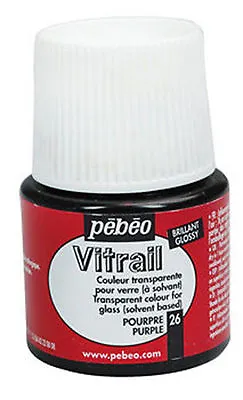 £3.43 • Buy PEBEO VITRAIL GLASS PAINT STAINED TRANSPARENT OPALE OPAQUE COLOURS 45 Ml PEBEO