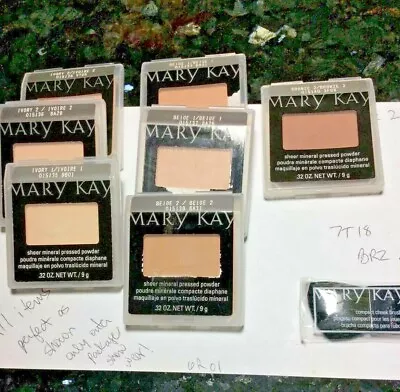 Mary Kay Sheer Mineral Pressed Powder~U Pick Ivory 12 Beige 12Bronze 12 NIP • $15.95