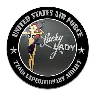 $29.95 • Buy United States Air Force 76th Expeditionary Force Round MDF Wood Sign