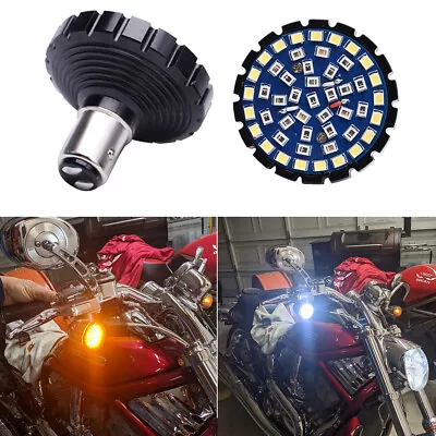 2Pc Motocycle 1157 Bullet LED Turn Signal Light Bulb For Harley Davidson Softail • $21.99