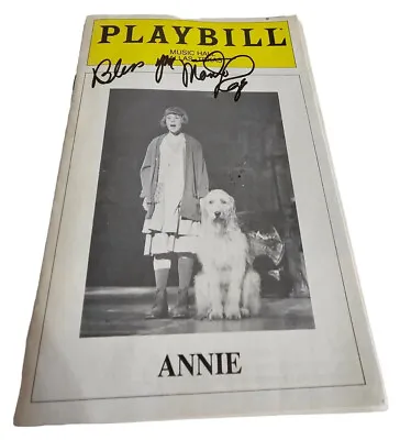 Annie Playbill 1984 Signed By Martha Raye READ • $110.99