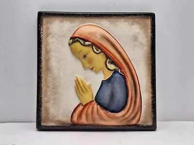 Vintage Goebel HUMMEL TMK1 Incised Crown PRAYING MADONNA Wall PLAQUE HM66 MOTHER • $20.50