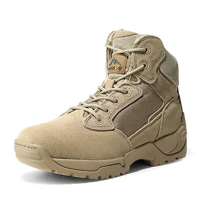 Men's Military Tactical Boots Combat Ankle High Work Outdoor Hiking Boots • $63.94