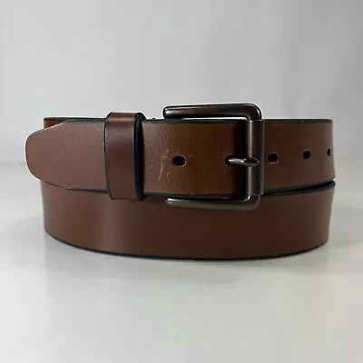 Dockers Brown Genuine Leather Work Belt - Men's Size 40 • $13.30