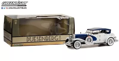 GREENLIGHT 13589 Duesenberg Ll SJ Blue & White 1:18 Scale • $69.99