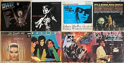 Lot Of (8) Vinyl Records (Heavy Metal 52nd Street Joan Baez And More) • $15