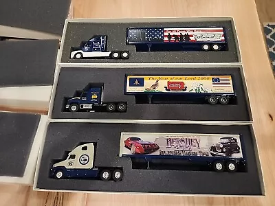 3 Penjoy Collectible Tractor Trailer Trucks Die Cast Vintage Lot.  New In Box • $59