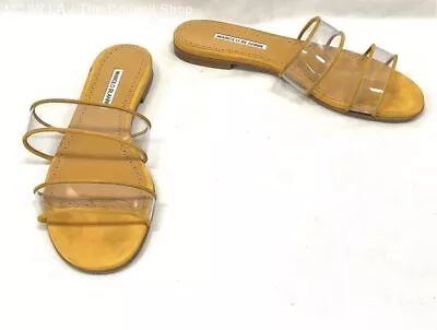Manolo Blahnik Orange Flat Sandal Women 8.5 • $41
