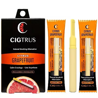 Stop Vaping Quit Aid Natural Craving Relief Grapefruit Citrus- Smokeless Inhaler • $18.99