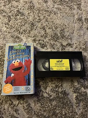 Elmos Sing-Along Guessing Game (VHS 1991) Sesame Street Songs (Jim Henson) • $13.59