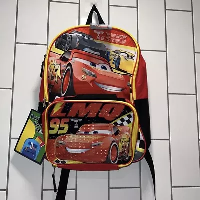 Disney Pixar Cars Lightning Mcqueen Backpack & Lunch Bag • $45