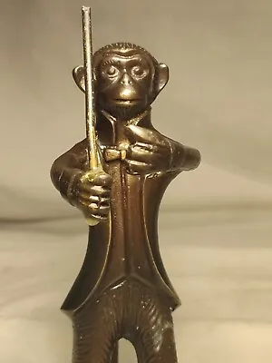 Vintage Gatco Brass Orchestra Monkey Figure Figurine Conductor • $28