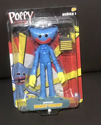 Poppy Playtime 5  Official Collectible Action Figure Smiling Huggy Wuggy New • £38.61