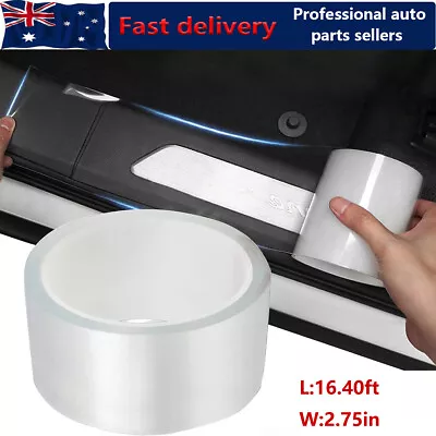 Transparent Vinyl Car Door Sill Scuff Cover Plate Sticker Protector Accessories  • $18.99