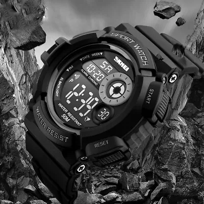 SKMEI Men's Army Waterproof Wrist Date Digital Wrist Watch Military Sport Quartz • $13.71