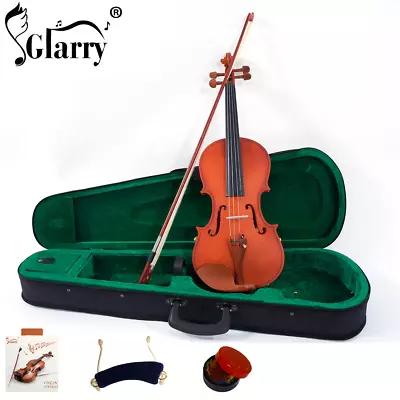 4/4 MapleWood Acoustic Violin W/Case + Bow + Rosin + Strings High Quality Glarry • $45.99