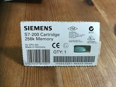 Siemens 6ES7291-8GH23-0XA0 S7-200 Cartridge 256k Memory • $65