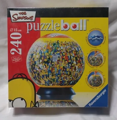 NEW (Rare) Simpsons 240 Piece Ravensburger Jigsaw Puzzle Ball Globe • $19.99