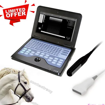 Veterinary VET Ultrasound Scanner Laptop Scanner Machinerectallinear ProbePet • $1749