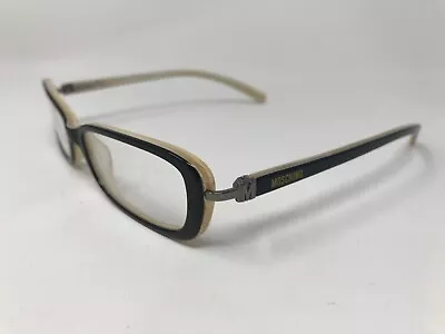 MOSCHINO Eyeglasses Frame Womens M3703-V 575 51–16-130 Black/Beige Marble YX27 • $22.25