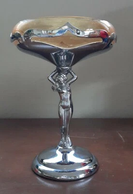 $39.95 • Buy Farber Brothers Kustom Kraft Compote Amber Glass Nude