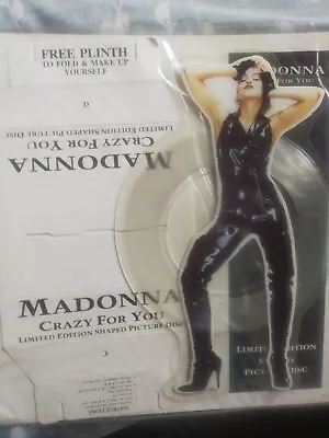 Madonna Crazy For You Shaped Picture Disc With Plinth 7inch Vinyl Sire 1991 0s8p • $56.63