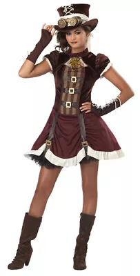 Gothic Steampunk Girl Tween Halloween Costume • $43.95