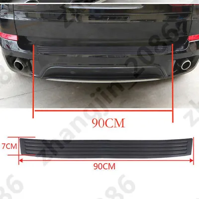 Car Rear Bumper Guard Protector Trim Cover Sill Plate Trunk Rubber Pad Kit Black • $8.99