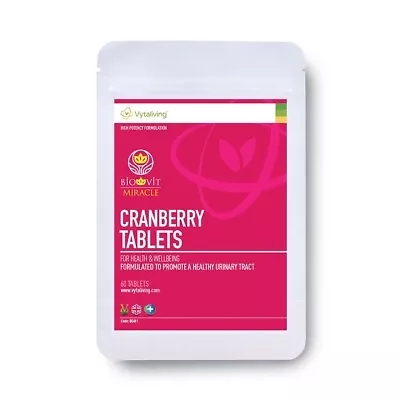 Biovit Cranberry 5000mg Tablets - 60 X Urinary & Immune Health Cran Vitamins • £8.99