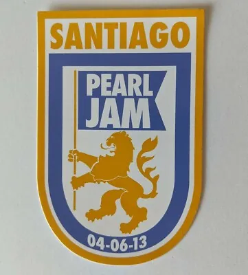 Pearl Jam Sticker Rare Eddie Vedder Santiago Chile 2013 South America  • $213.64