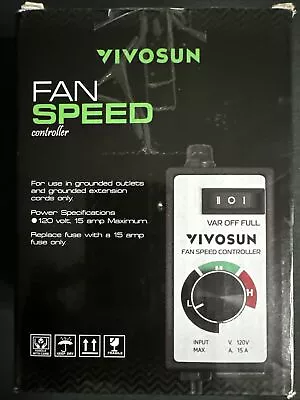 VIVOSUN Variable Fan Speed Controller  • $15.50