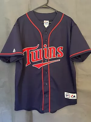 Size L | Majestic | Vintage # 33 Justin Morneau Jersey | Minnesota Twins  • $34.99