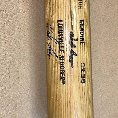 Wade Boggs Signed Louisville Slugger 125 C235  Model Bat Batting Champ Stats • $199.95