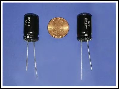 Electrolytic Capacitor 1000 Uf/microfarad  35 V/volt  85C  Panasonic  (Qty 1-40) • $3.33