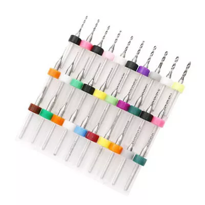 10Pcs 0.1mm-3.0mm PCB CNC Print Circuit Board Carbide Mini Micro Drill Bit Set • $4.58