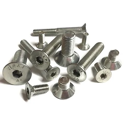 £3.77 • Buy M2 M3 M4 M5 A4 Stainless Socket COUNTERSUNK Screws Allen Key Bolts Hex Marine