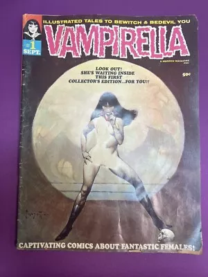 VAMPIRELLA #1 1969 1ST APPEARANCE OF VAMPIRELLA DRAKULON LOW GRADE But Complete • $250