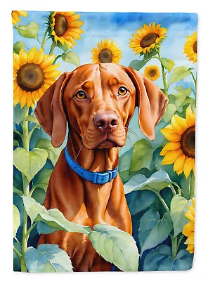 Vizsla In Sunflowers Flag Garden Size DAC6169GF • $16.99