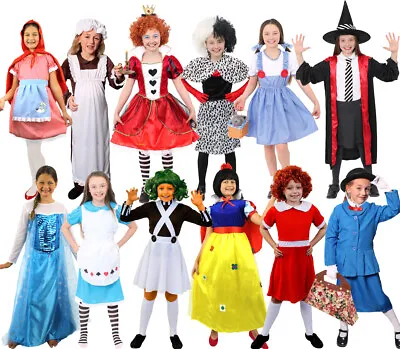 Girls Book Character Costumes Fairytale World Book Day Child Fancy Dress Lot • £12.99