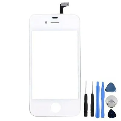 White Digitizer Front Touch Glass Screen Lens Frame Part For IPhone 4S • $6.39