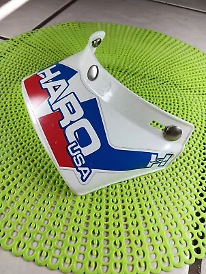 Vintage BMX HARO Moto Peak OLD SCHOOL Helmet Visor 80's Freestyle Racing GT SE • $64.69