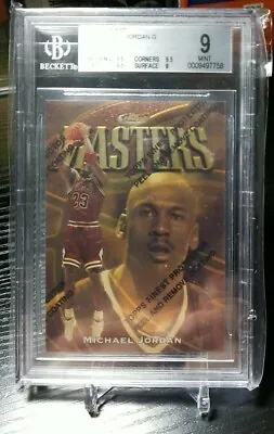 1997-98 Finest Gold Master # 154 Michael Jordan / Rare / Gem Mint 9 Bgs • $1299.99