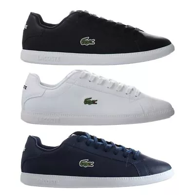 Lacoste Graduate BL 1 SMA Lace-Up Smooth Leather Mens Trainers 37SMA0053 • £59.99