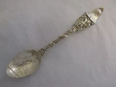 Heavy Philadelphia Liberty & Independence Sterling Silver Souvenir Spoon • £28.91