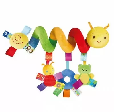 Baby Crib Hanging Rattles Toys Car Seat Toy Soft Mobiles Stroller Crib Cot Spira • £6.50