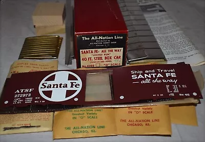 Vintage All Nation Line Kit 6203 ATSF Santa Fe All The Way 40 Ft. Steel Box Car • $14.99