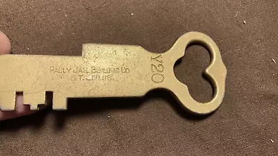 Vintage Pauly Jail Building Co. St Louis Prison Cell Block Lock Y20 Key • $95