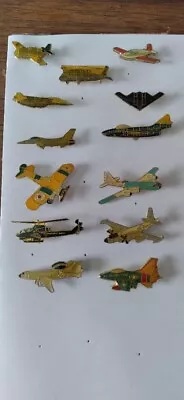 Lot Of 13 Military Plane Helicopter Stealth Bomber Jet Lapel Enamel Hat Pins New • $29